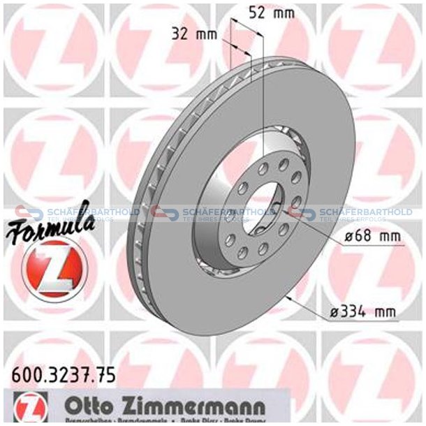 BremseskiveSport Formula Z for venstre|-334mm