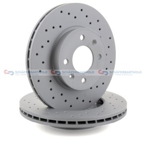 BremseskiveSport foraksel|Ø-256mm ZIMMERMANN