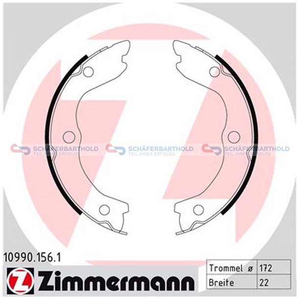 Bremsebakkest parkeringsbremse22mm|ZIMMERMANN