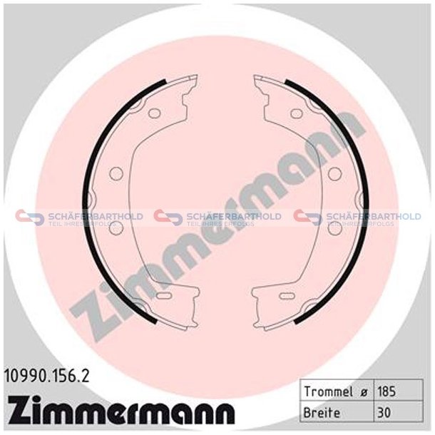 Bremsebakkest parkeringsbremse30mm|ZIMMERMANN