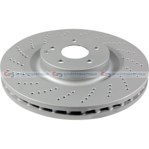 Bremseskive foraksel|Ø-360mm ZIMMERMANN