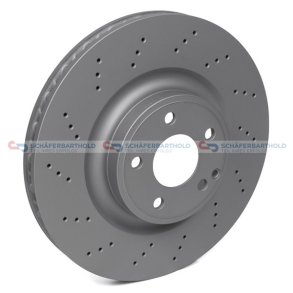 Bremseskive foraksel|Ø-344mm ZIMMERMANN