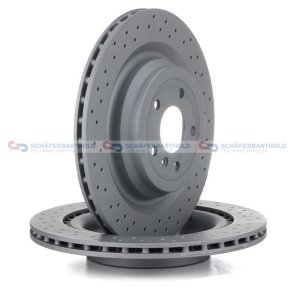 Bremseskive Bagaksel|Ø-345mm ZIMMERMANN