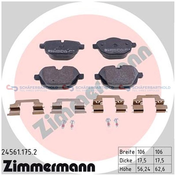 Bremseklodser 18mm|WVA:24561| ZIMMERMANN