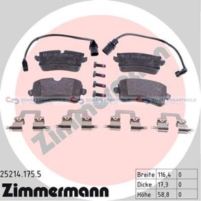 Bremseklodser 18mm|WVA:25214| ZIMMERMANN
