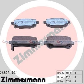 Bremseklodser 17mm|WVA:24822| ZIMMERMANN