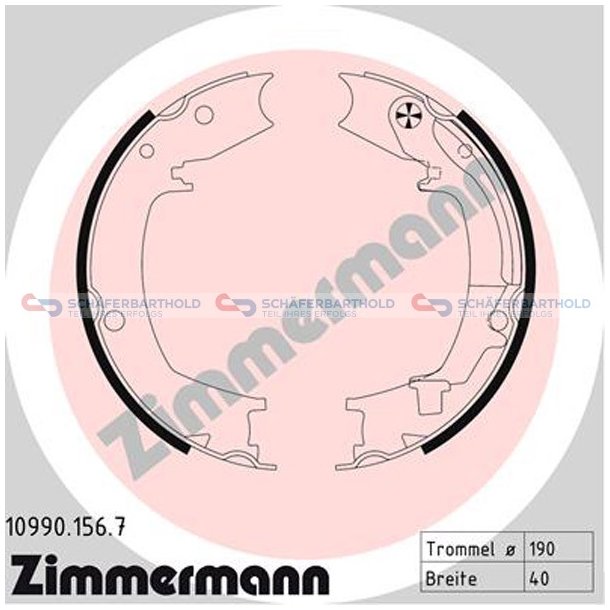 Bremsebakkest parkeringsbremse40mm|ZIMMERMANN