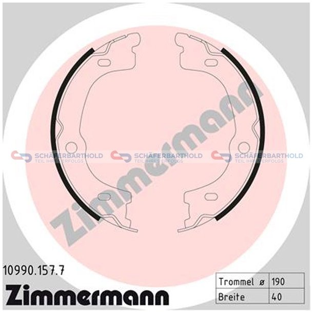 Bremsebakkest parkeringsbremse40mm|ZIMMERMANN