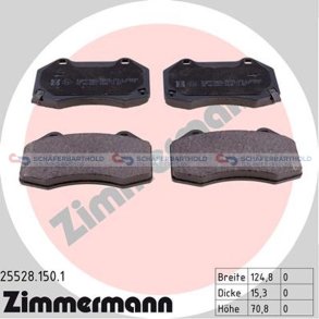 Bremseklodser 15mm|WVA:25528| ZIMMERMANN