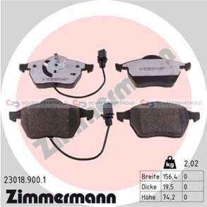 Bremseklodser 20mm|WVA:23018|te ZIMMERMANN