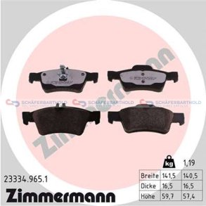 Bremseklodser 16mm|WVA:23334|te ZIMMERMANN