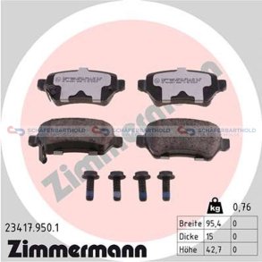 Bremseklodser 15mm|WVA:23417|te ZIMMERMANN