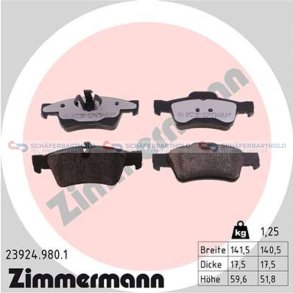 Bremseklodser 18mm|WVA:23924|te ZIMMERMANN