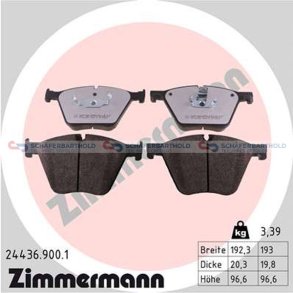 Bremseklodser 20mm|WVA:24436|te ZIMMERMANN