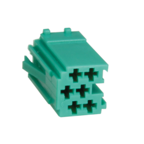 6-polig - hlje fr MINI iso-kontakt grn