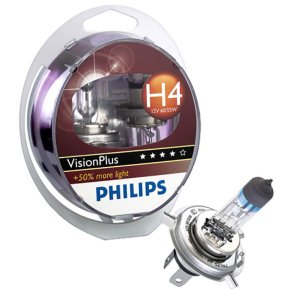 Philips h4 Visionplus (+60%) - 2-pack