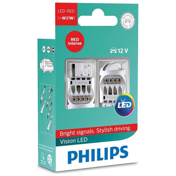 W21w Vision led bak r&ouml;d 12v 2pack