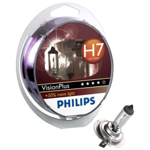 Philips h7 Visionplus (+60%) - 2-pack