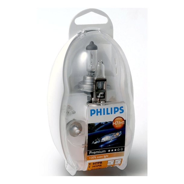 Philips h1/h7 reservlampa kit