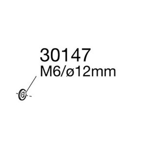 Thule planskive m6 &oslash;12sort