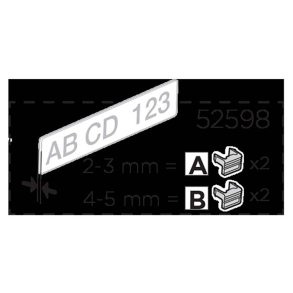 Thule l&oslash;se nummerplade clips 1 s&aelig;t 4 stk.