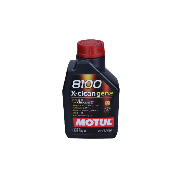 MOTUL 5W40 1L 8100 X-CLEAN GEN2 C3 