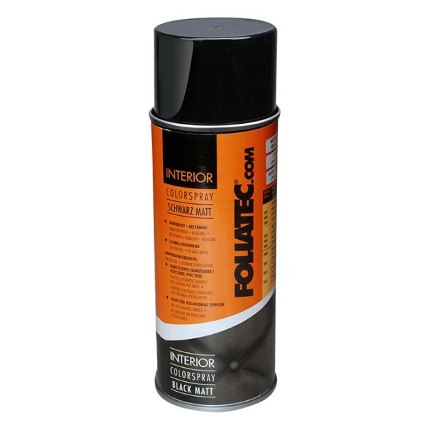 Foliatec Interi&ouml;r F&auml;rg spraymattsvart 400 ml