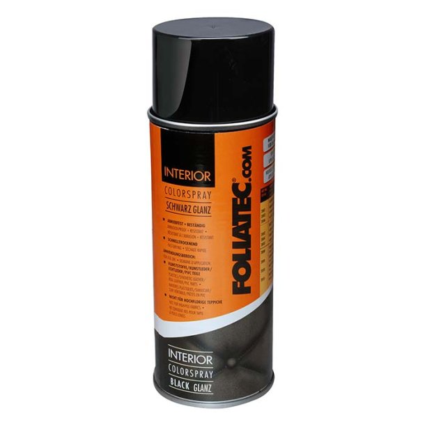 Foliatec Interior Color spray blank svart 400 ml