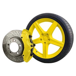 2 komponent Universallak skinnende gul 400ml