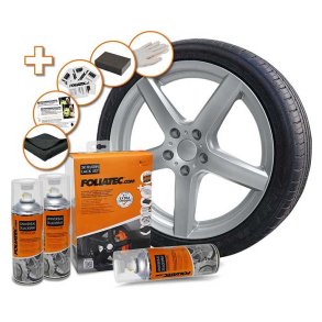 Foliatec fælgmaling kit 2K blank metallic