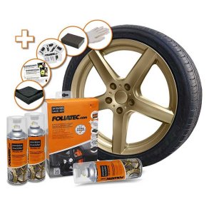 Foliatec fælgmaling kit 2K blank bronze metallic