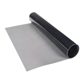 Transparent plast folie r&oslash;gfarvet 30x100 cm