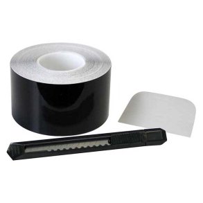 Chrome Delete folie s&aelig;t sort glans 5cm x 15M