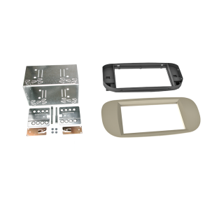 2-DIN kit Fiat 500 05->  beige
