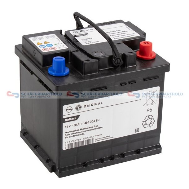 Starterbatteri 50Ah|480A OPEL OE