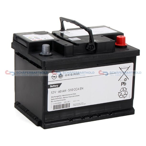 Starterbatteri 60Ah|510A OPEL OE