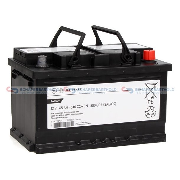 Starterbatteri 65Ah|640|580A OPEL OE
