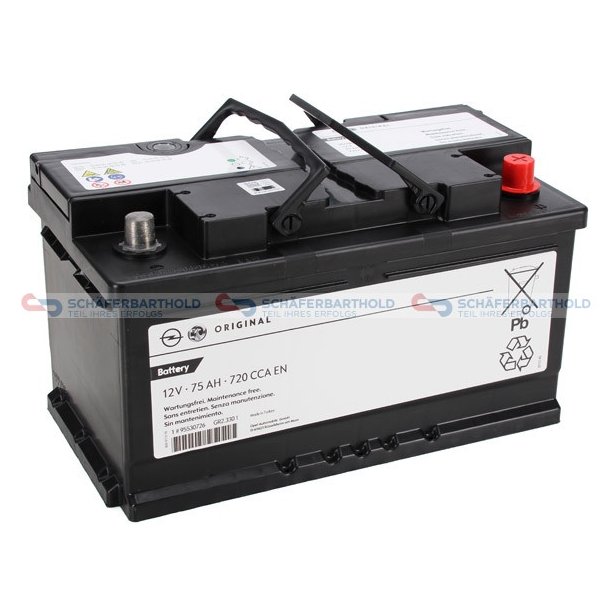 Starterbatteri 75Ah|720|700A OPEL OE