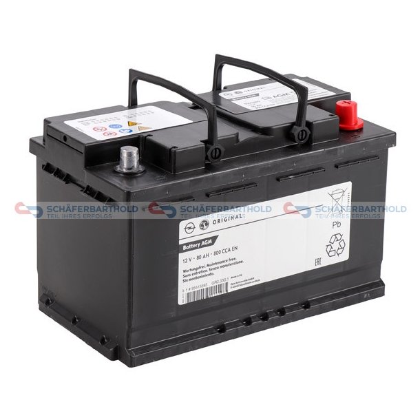 Starterbatteri 80Ah|800A OPEL OE