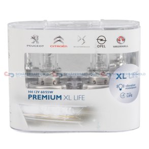 Pære forlys PREMIUMXL LIFEH4|12V|60/55W|CIT/PEU OE