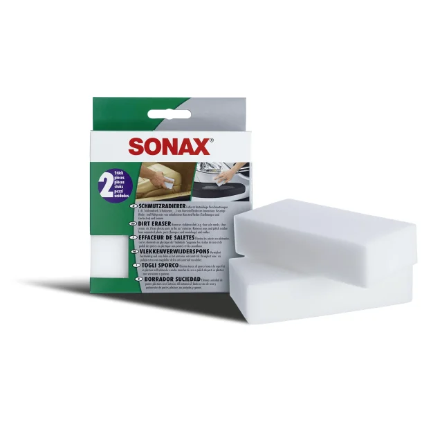 SONAX suddgummi tar bort smuts &ouml;verallt 2 st