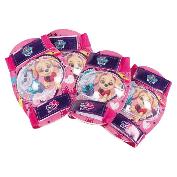 Paw Patrol kn&auml;- och armbgsskydd rosa