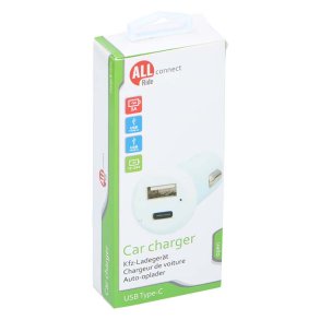 Allride cigarettænder oplader 12/24V USB A & C