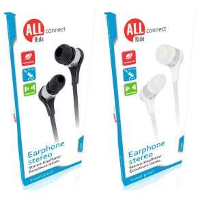 Øretelefoner fra Allride connect med mikrofon