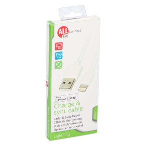 Connect 20 ladekabel USB til Lightning (iPhone)