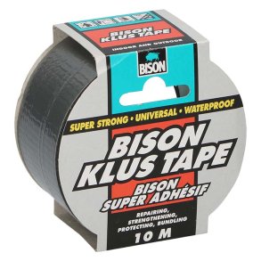 BISON tejp grå heavy duty 10m