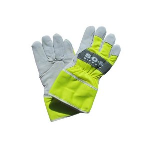 Allride SOS Support Arbetshandskar ldergul