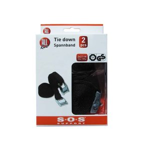 SOS Support Bagageband 2 x 25m 100kg svart