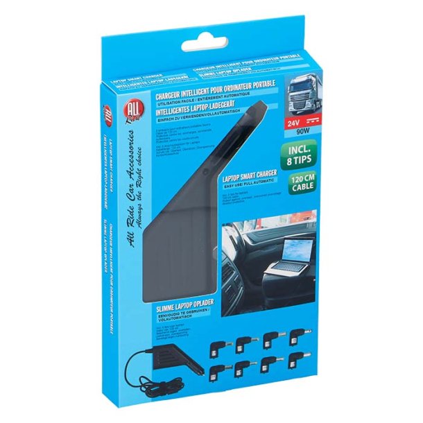 PC-laddarset 24V f&ouml;r lastbil 120cm kabel 8