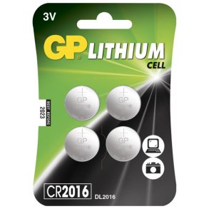 Gp litium knappcellsbatterier 3v cr2016